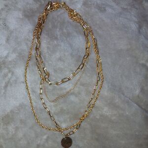 Elegant Gold Layered Necklace